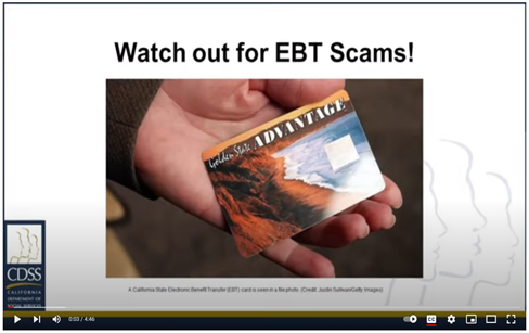 EBT Card Updates